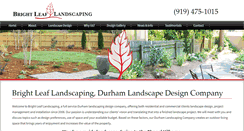 Desktop Screenshot of brightleaflandscaping.com